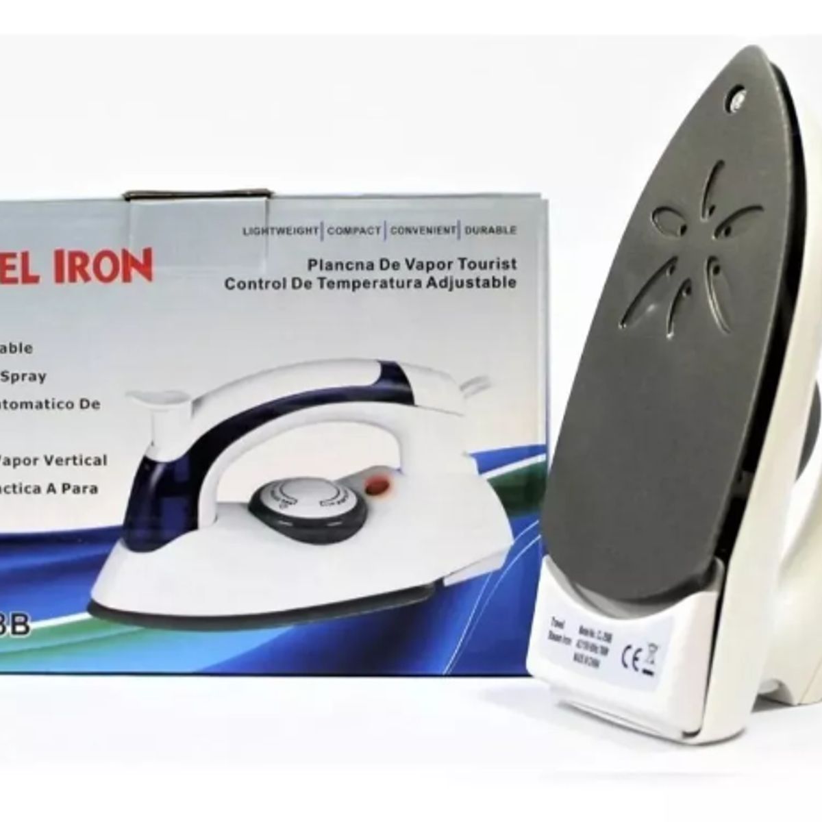 GENERICO - Mini Plancha Viajera Para Ropa Plegable A Vapor