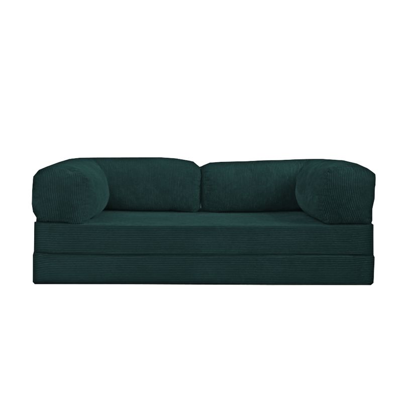 GENERICO - Sofa Teddy Abrazo de oso 180 x 80 Verde Militar
