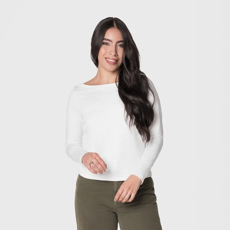 LEC LEE - Camiseta Mujer Semi Bandeja Lec Lee Crudo