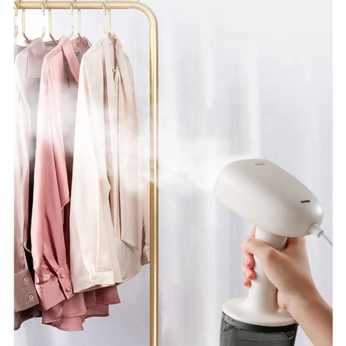 GENERICO - Plancha Vertical First Blanco Y Rosado