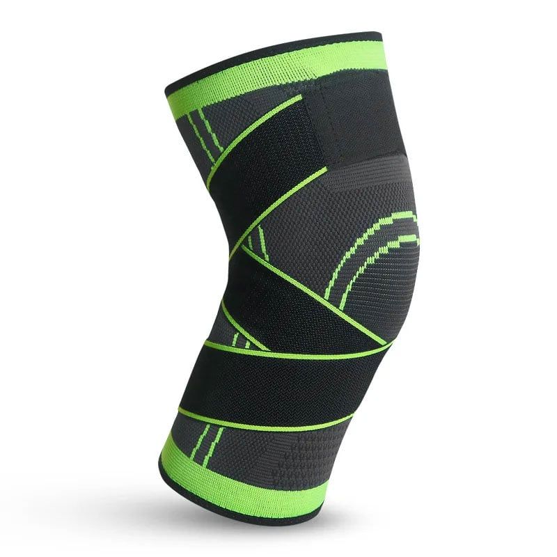 GENERICO - Rodillera Deportiva de Compresión Ajustable - Verde Talla L