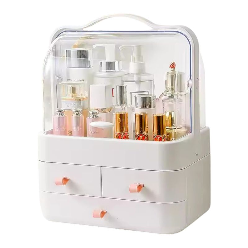 GENERICO - Organizador De Cosmeticos Con Cajones Y Tapa