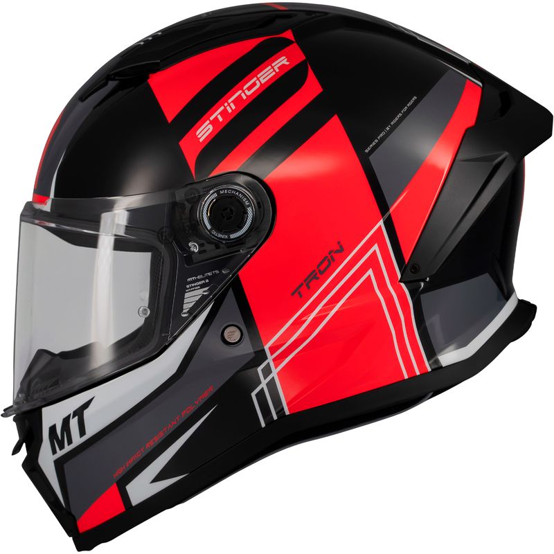 MT HELMETS - CASCO MT HELMETS STINGER 2 TRON B12 BRILLO TALLA XL