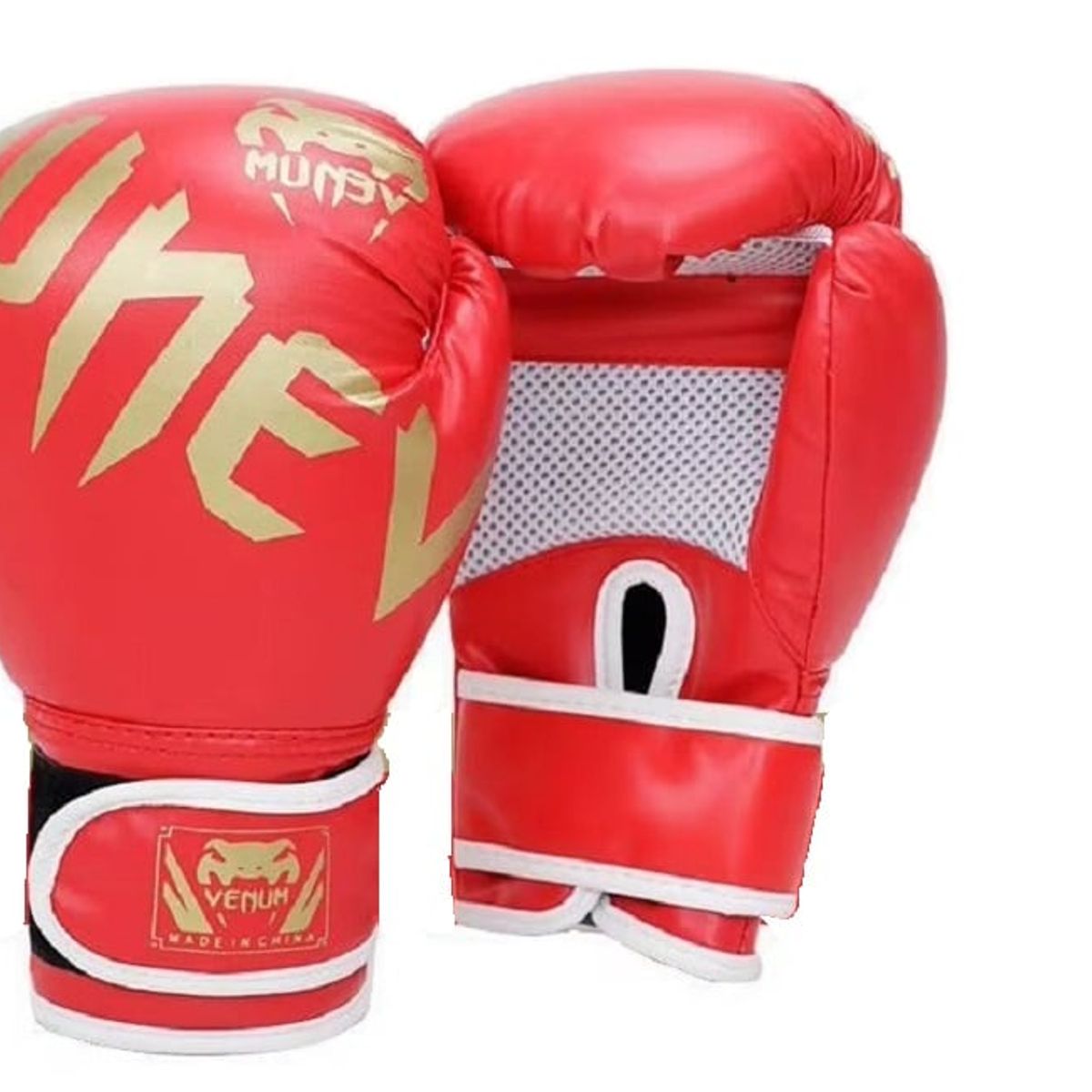 VENUM - Guantes de Boxeo Semiprofesional 12 Onz HJ-8002-12 Rojo