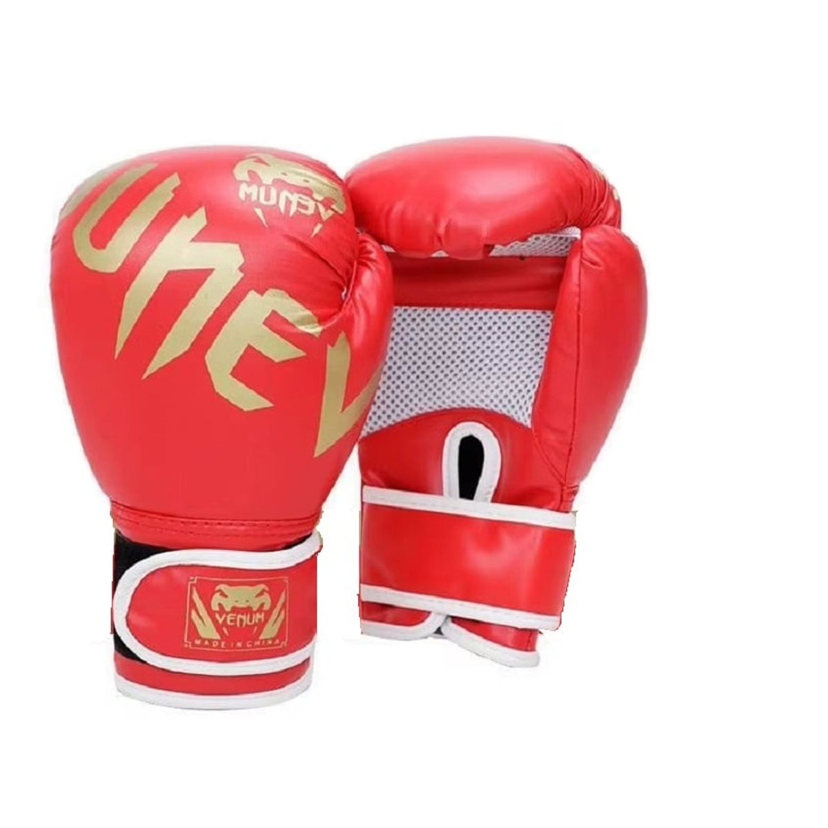 VENUM - Guantes de Boxeo Semiprofesional 12 Onz HJ-8002-12 Rojo