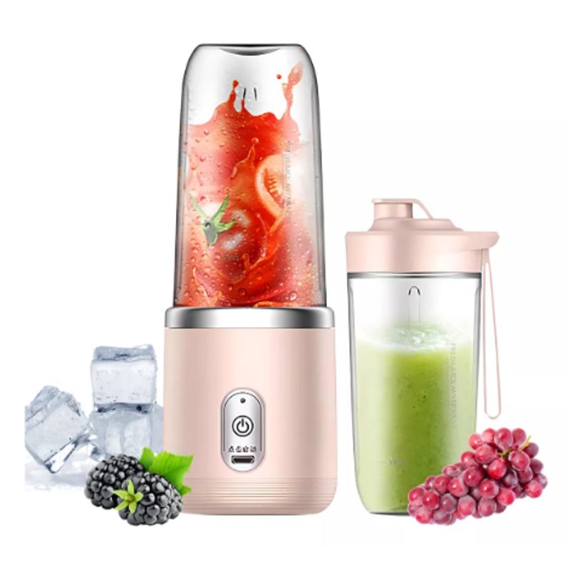 GENERICO - Mini Licuadora Personal Doble Vaso Proteina Vatidos.
