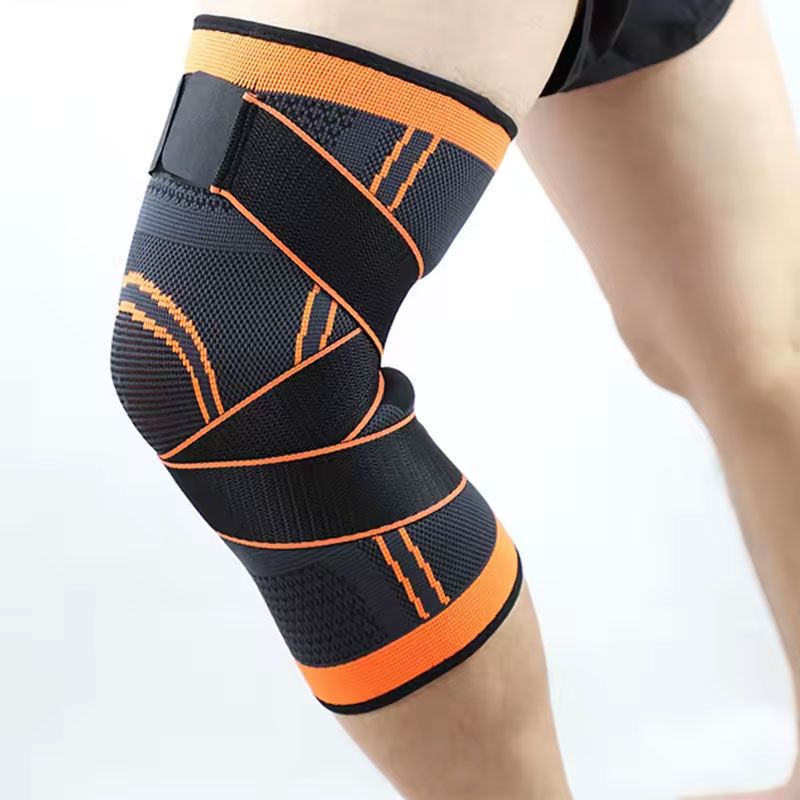 GENERICO - Rodillera Deportiva Compresión Ajustable - Naranja XXL