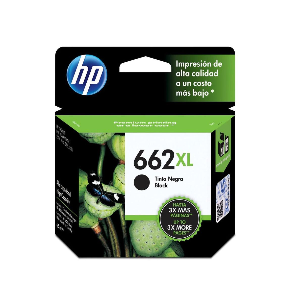 HP - Combo De Tintas 662XL Hp Negro Y 662XL Tricolor