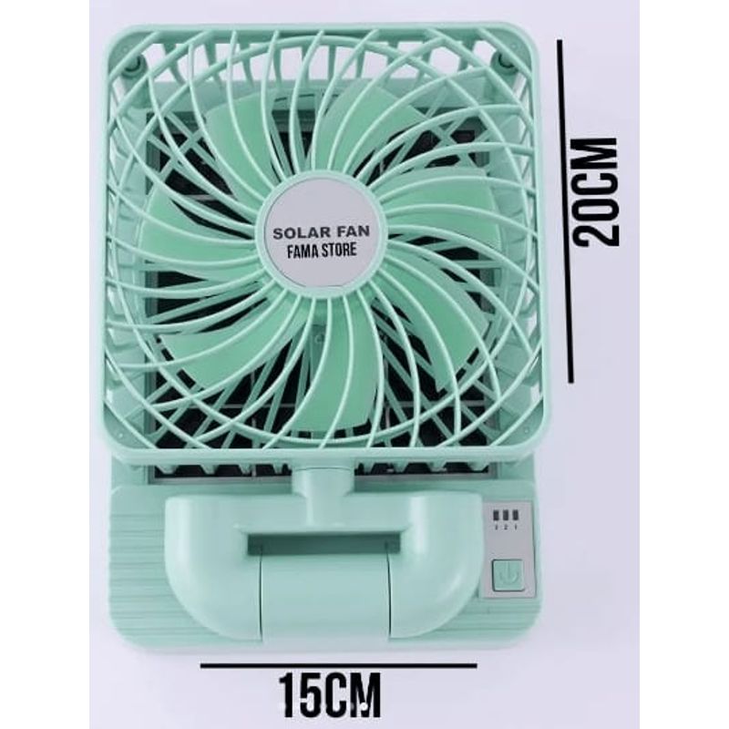 SKY - Ventilador Recargable Con Panel Solar 360°