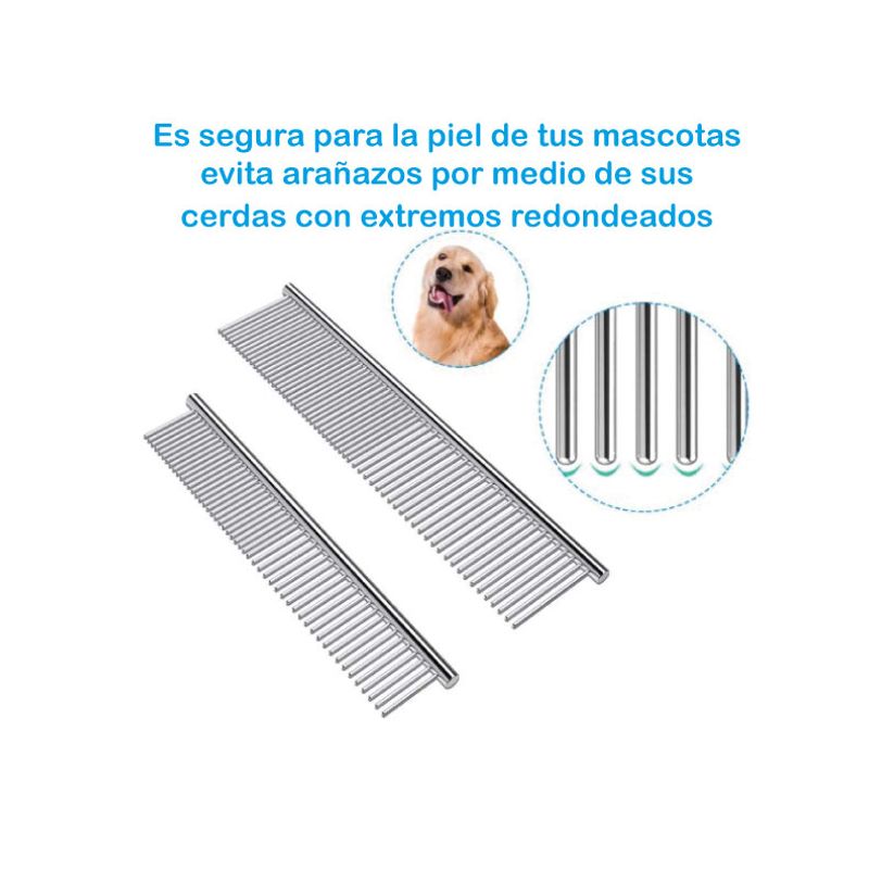 GENERICO - Peineta de metal para mascotas