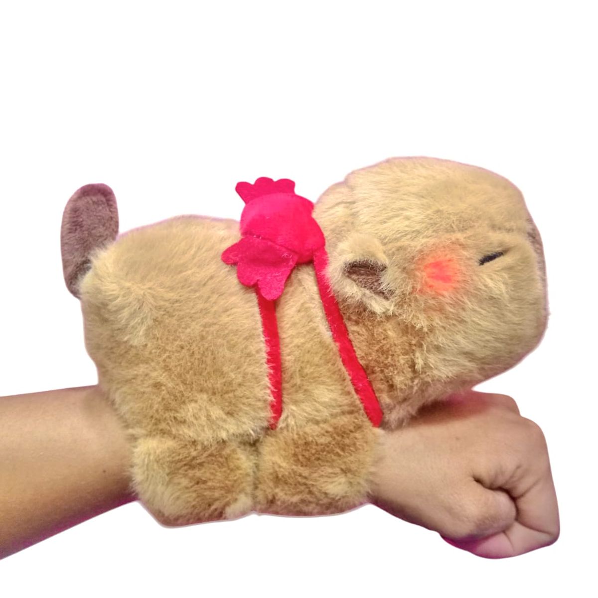 GENERICO - Manilla Capibara Cafe Luz Led+Cola Giratoria+Canción Viral