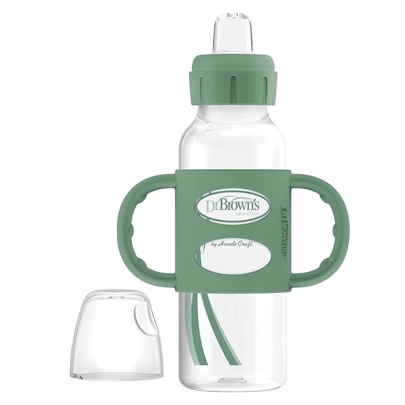 DR BROWNS - Tetero Dr Browns Con Agarradera De Silicona 8oz