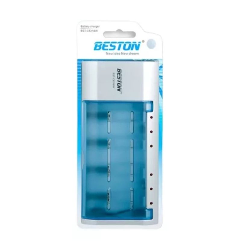 BESTON - Cargador Universal De Pilas Beston Bst-c821bw Aaaaa9vdc
