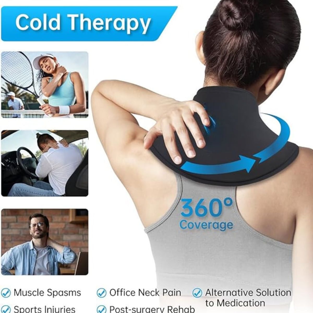 SKY - Compresa Gel Para Cuello Frio Caliente Bolsa De Hielo