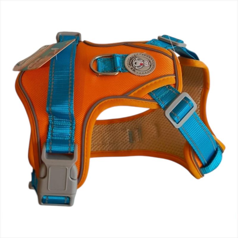 GENERICO - Pechera Talla Xl Para Perros Grandes Color Naranja-Azul