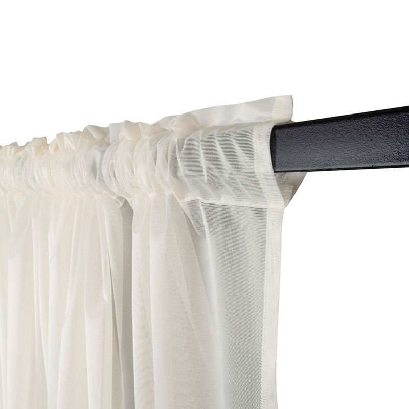 ADVANCE - Pack x2 Cortina Beige en Velo Muselina 3 mts x 2.10 mts Entero