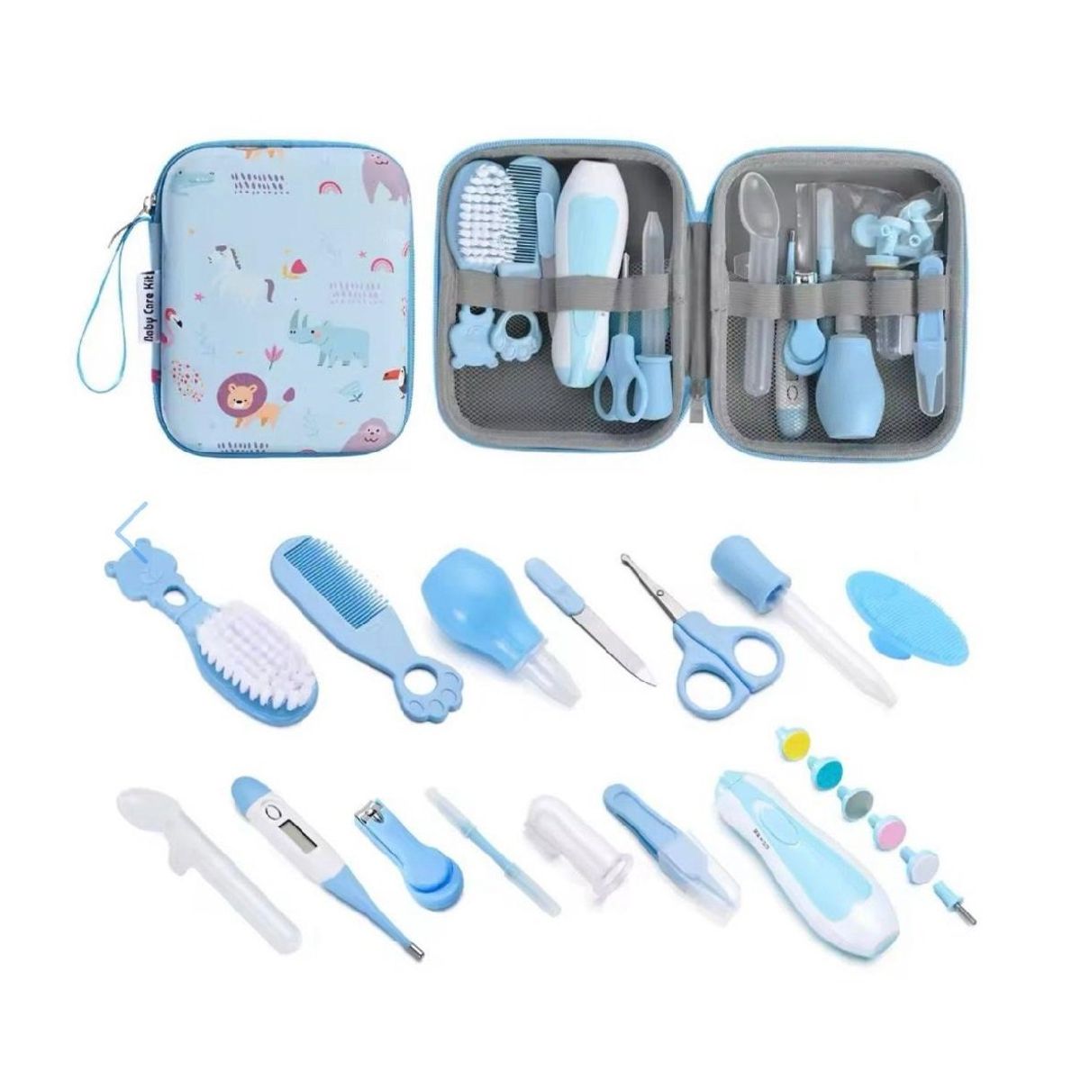 GENERICO - Set De Cuidado Higiene x20 Pcs Con Estuche y Lima Para Bebe