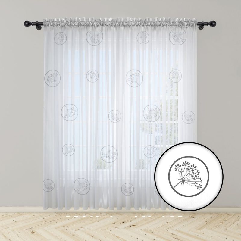 ADVANCE - Pack x2 Cortina Arbol feliz en Velo Muselina 3 mts x 2.10 mts Entero