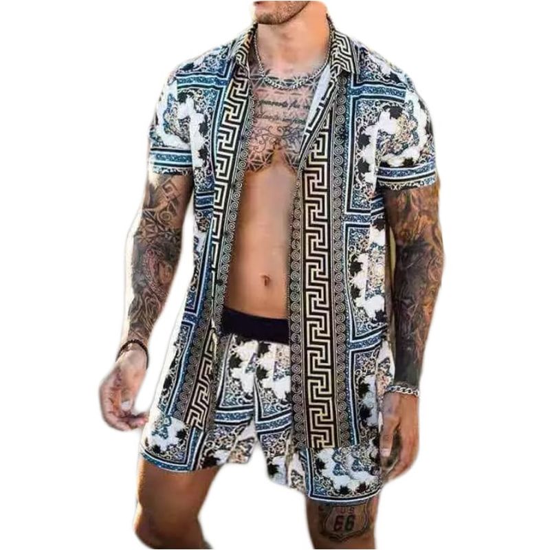 GENERICO - Camisa Y Short Playero Conjunto Playero
