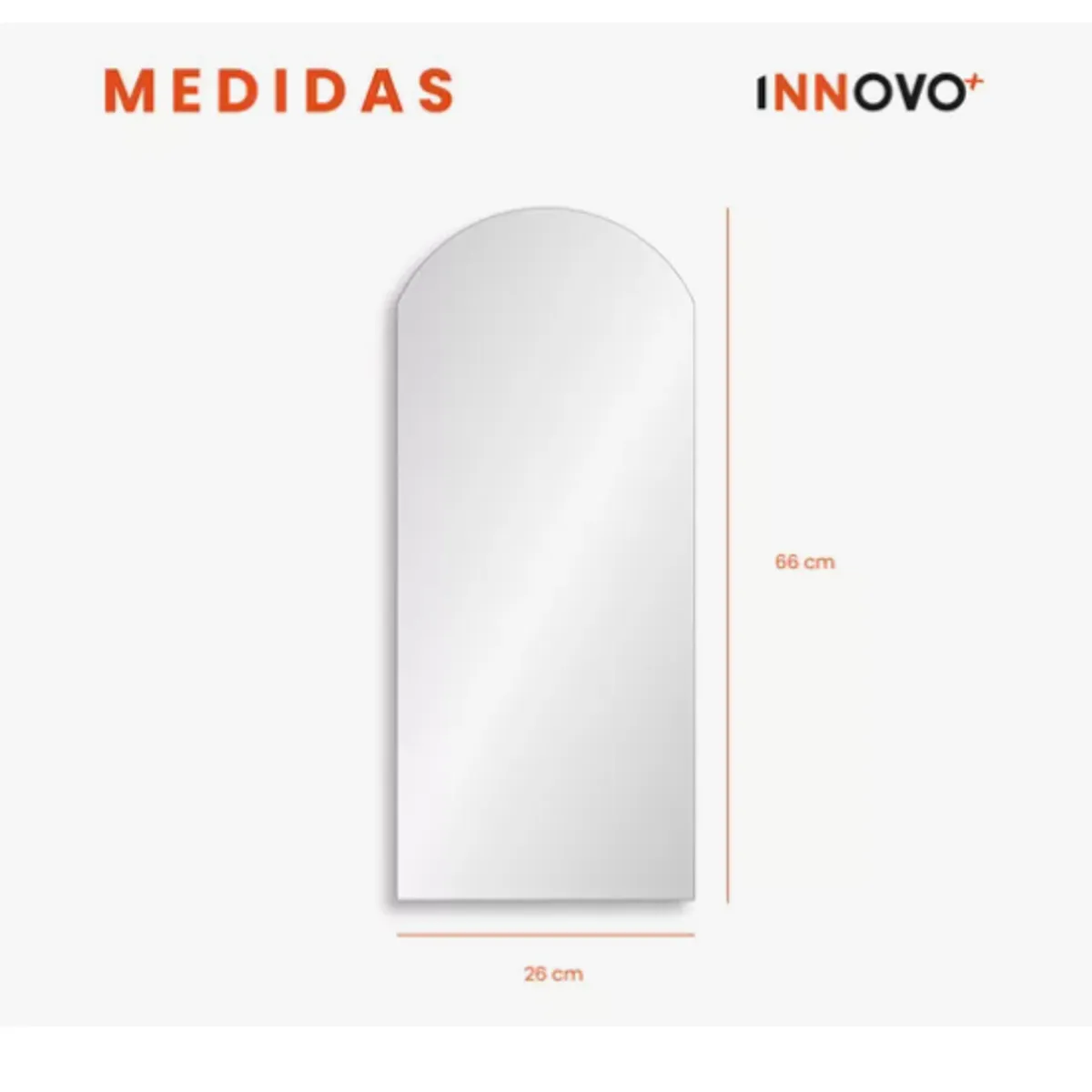 INNOVA - Lámina Espejo Adhesiva De Pared Moderno Decorativo Innovo Home