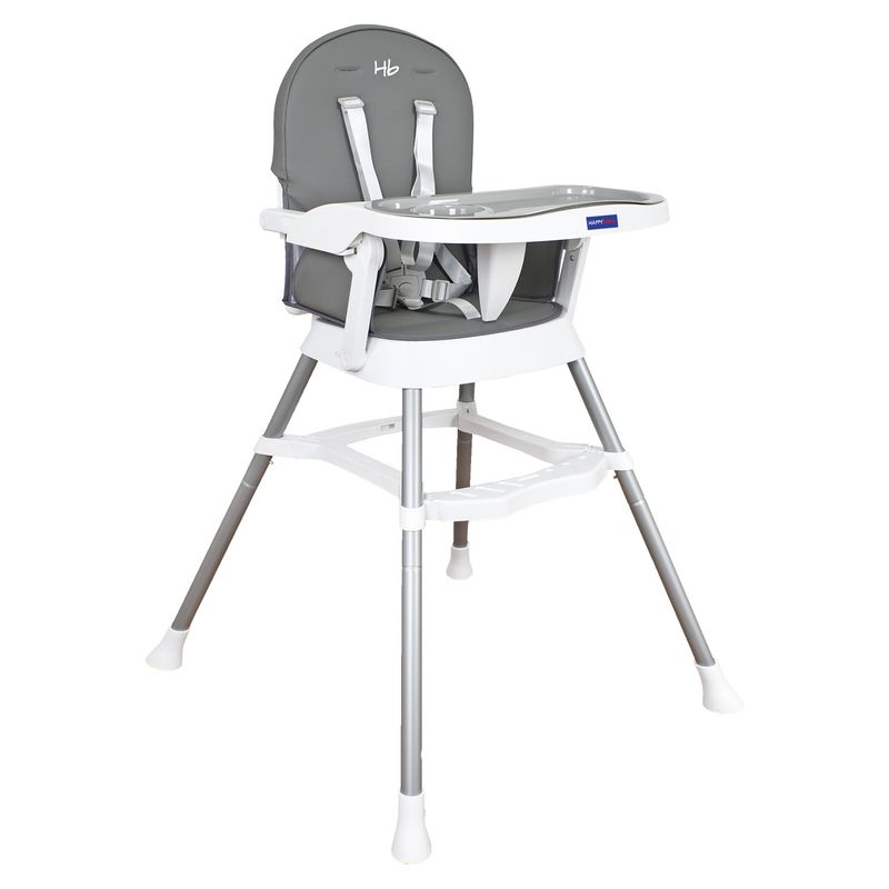 HAPPY BABY - Silla Comedor Bebe Lyra Happy Baby Gris