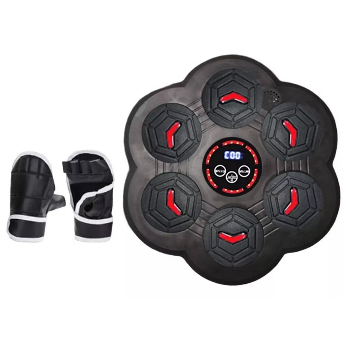 DAYOSHOP - Máquina Boxeo Inteligente, Luz Doble 6 Agujeros + Guantes