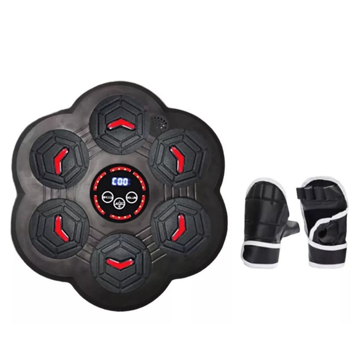 DAYOSHOP - Máquina Boxeo Inteligente, Luz Doble 6 Agujeros + Guantes