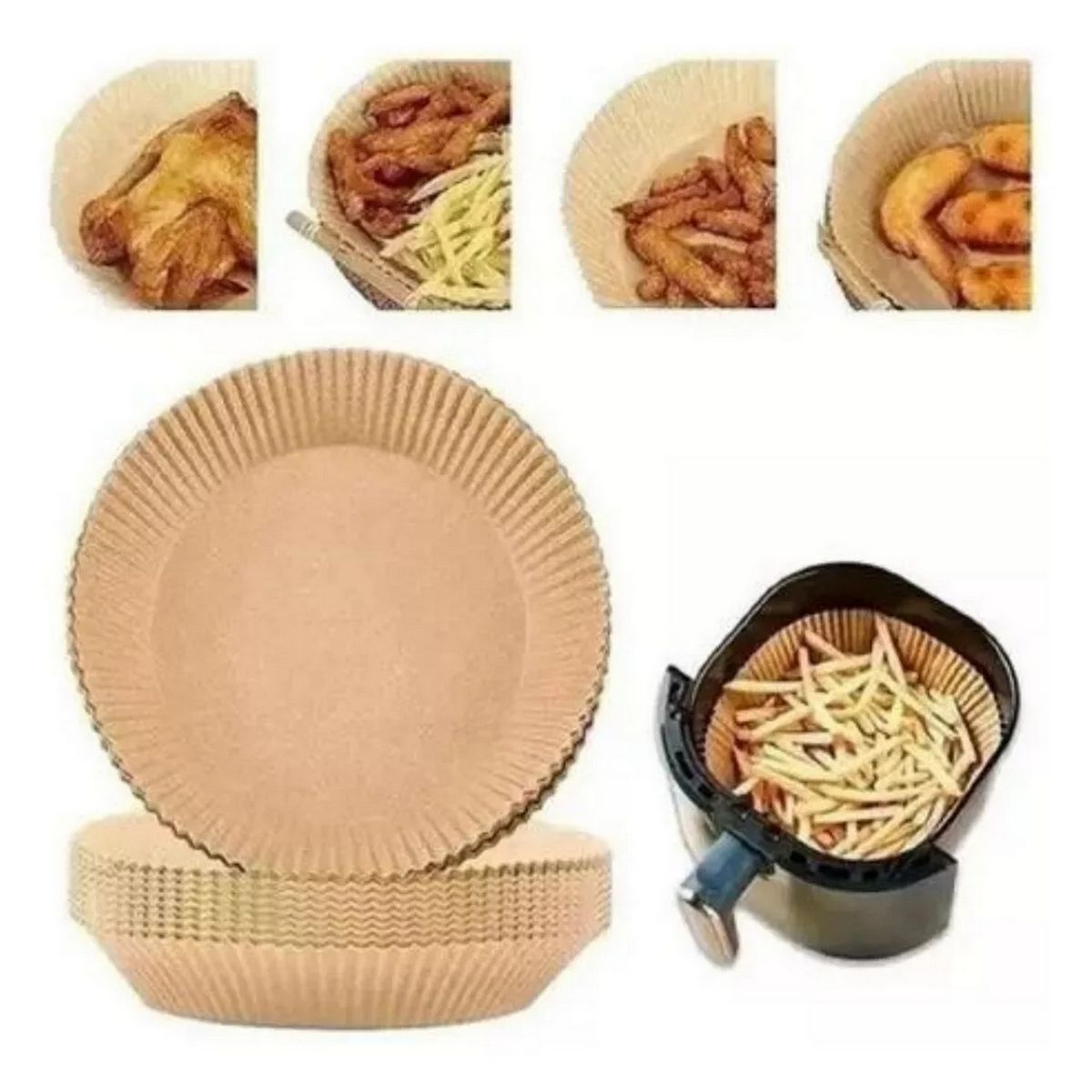 DAYOSHOP - Papel Protector Absorbente Freidora Al Aire X100 Unidades