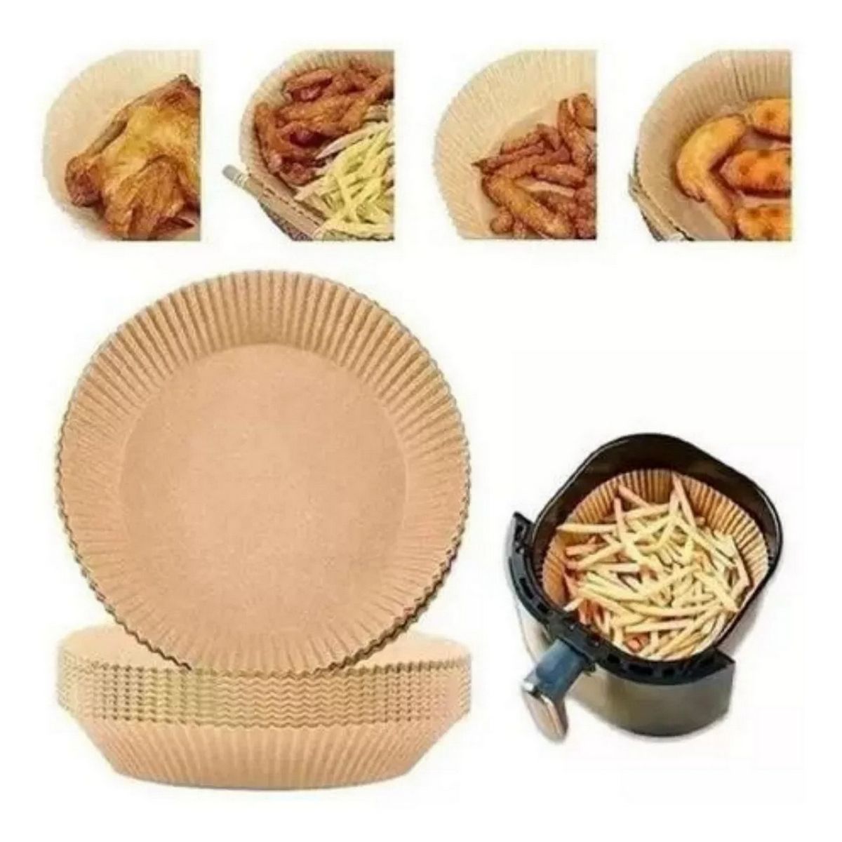 DAYOSHOP - Papel Protector Absorbente Freidora Al Aire X100 Unidades