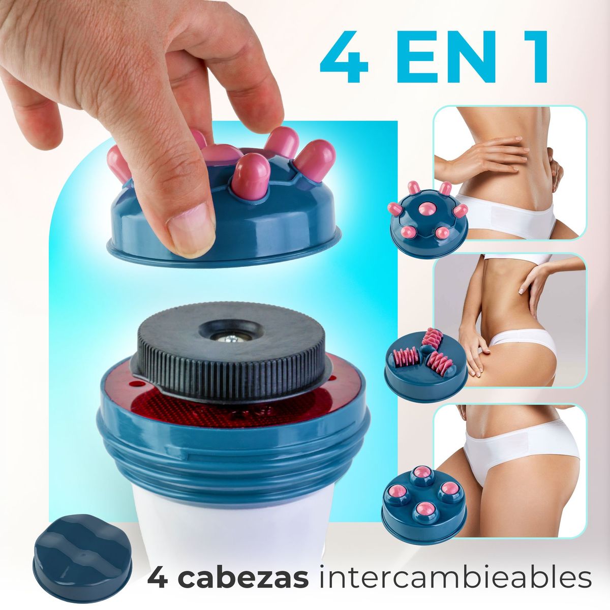 STYLE STARS - Masajeador Eléctrico Corporal con Calor Infrarrojo y Diseño