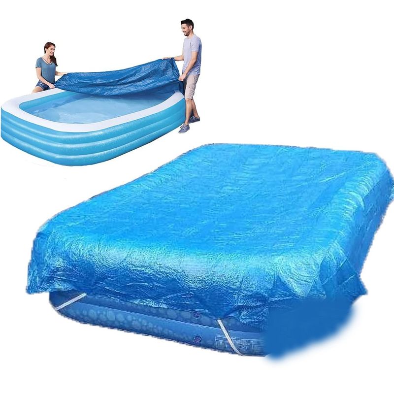 ONE PIXEL - Cubierta De Piscina Inflable Rectangular De 10 Pies Almacenamiento