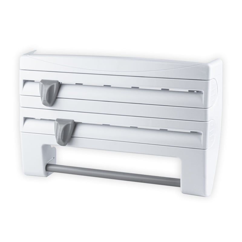 CHEF MASTER - Porta Rollos Cocina 4en1 Dispensador Aluminio Papel Especias