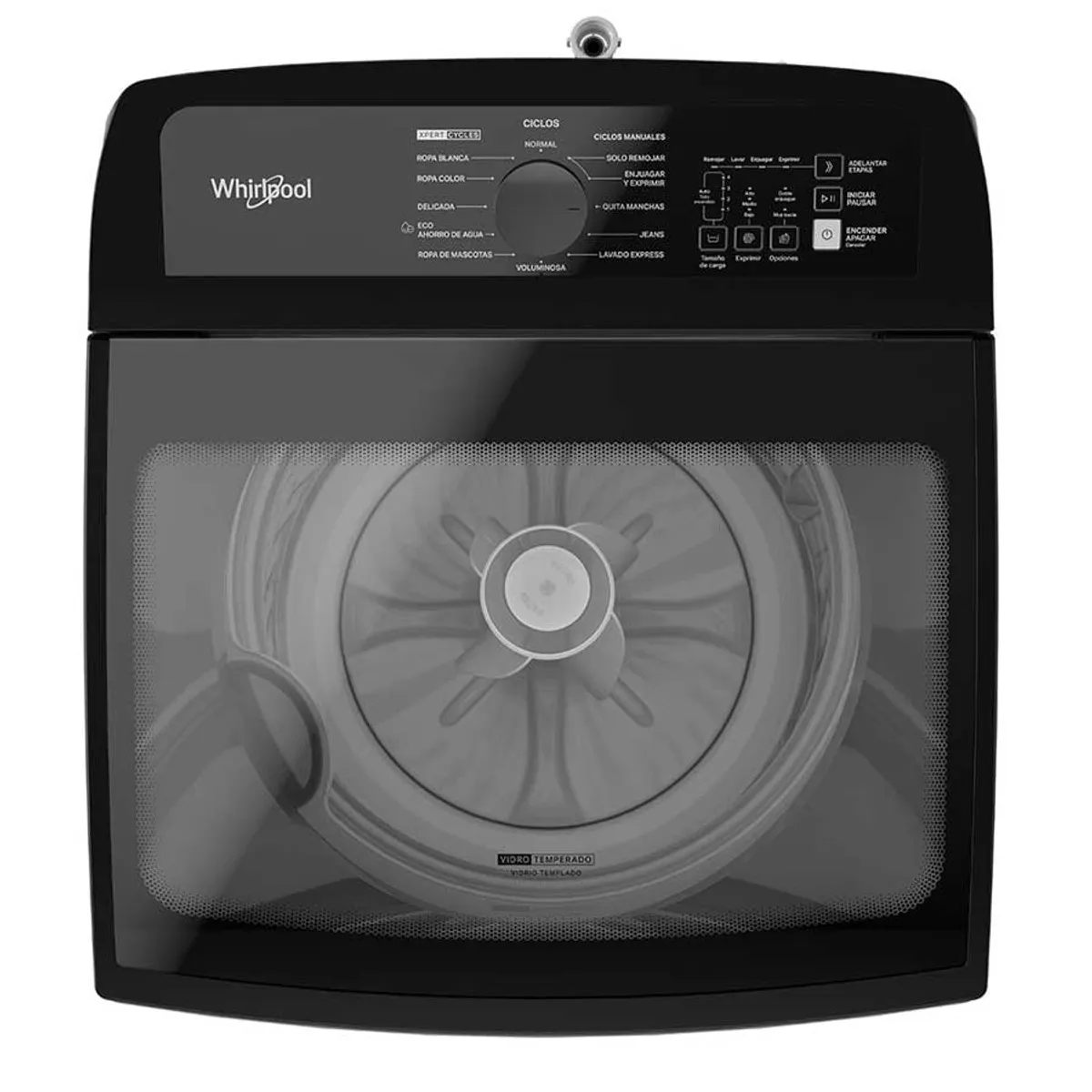 WHIRLPOOL - Lavadora Xpert Eco Carga Superior 19 Kgs Agitador Gris Tempest