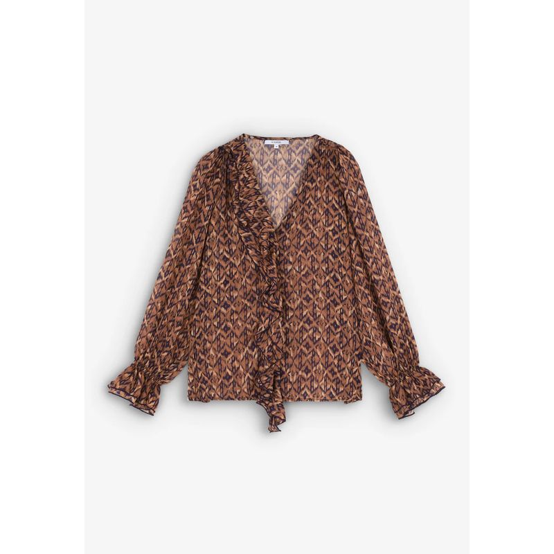 SCALPERS - Blusa multietnic SCALPERS Multicolor BLU44858CAMEL