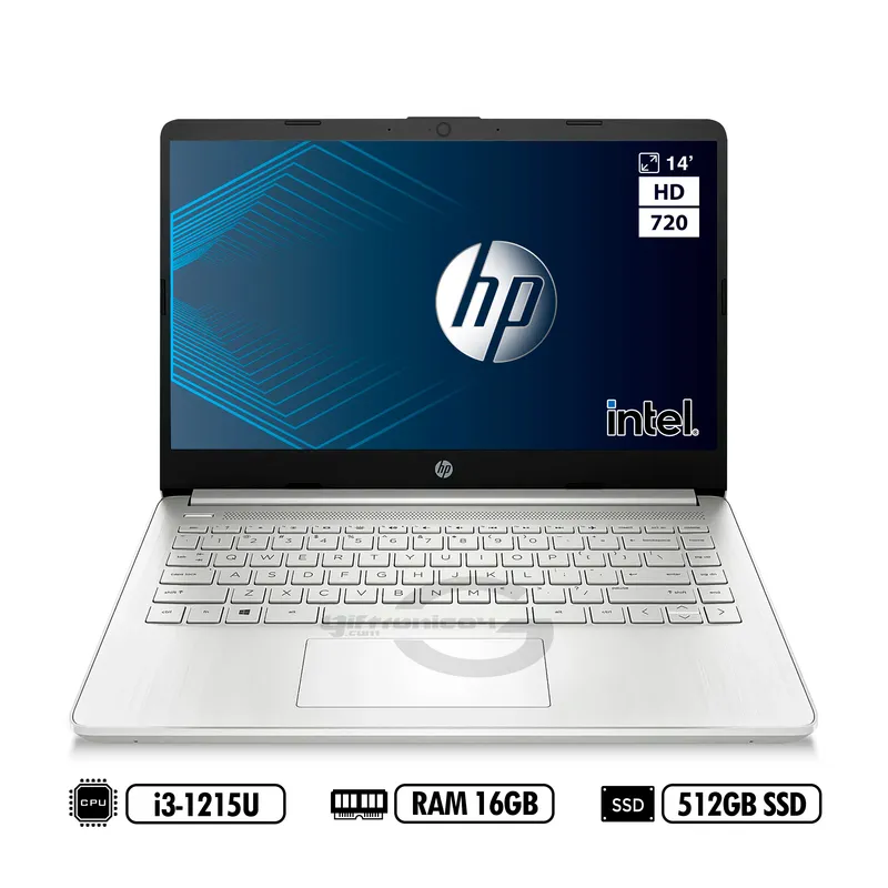 HP - PORTATIL HP 14-dq5038la HD INTEL i3-1215U RAM 16GB DDR4 512GB SSD SILVER