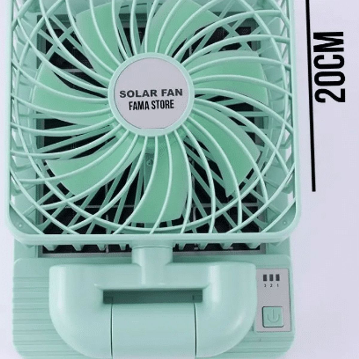 SKY - Ventilador Recargable Con Panel Solar 360° original