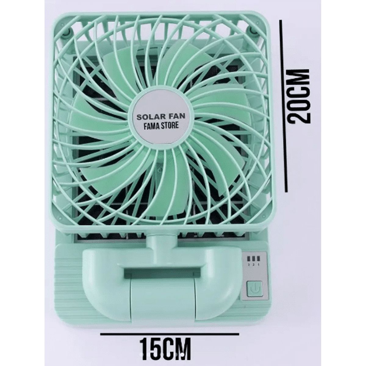 SKY - Ventilador Recargable Con Panel Solar 360° original