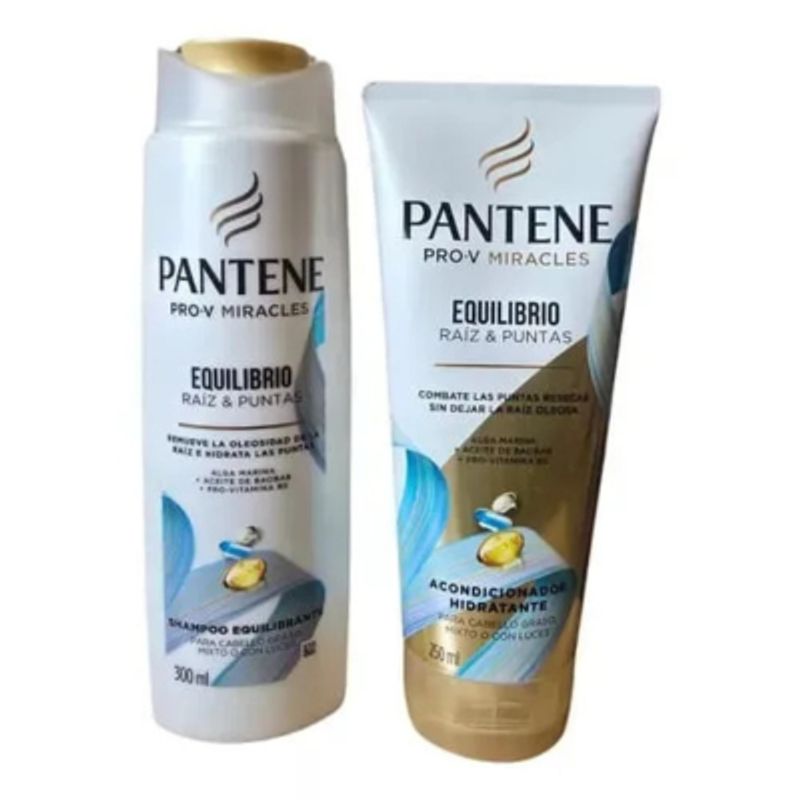 PANTENE - Pantene Shampo + Acondicionador - Equilibrio Raíz & Puntas 300+250ML