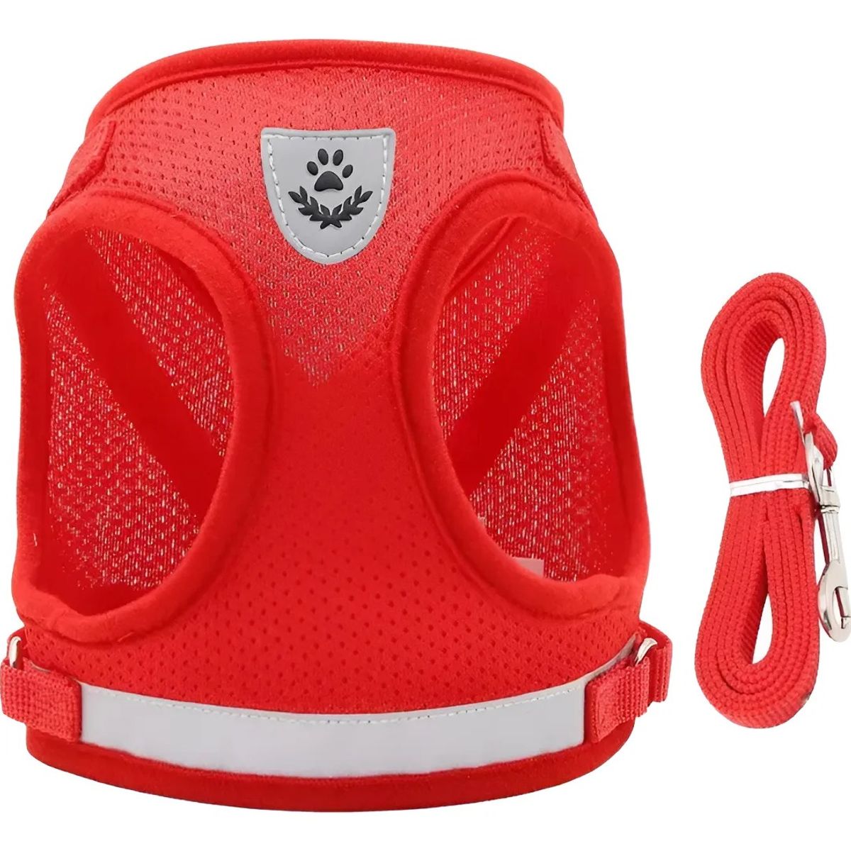 KIDSHOP - Correa De Pecho Mascotas Arnes Seguridad S Rojo