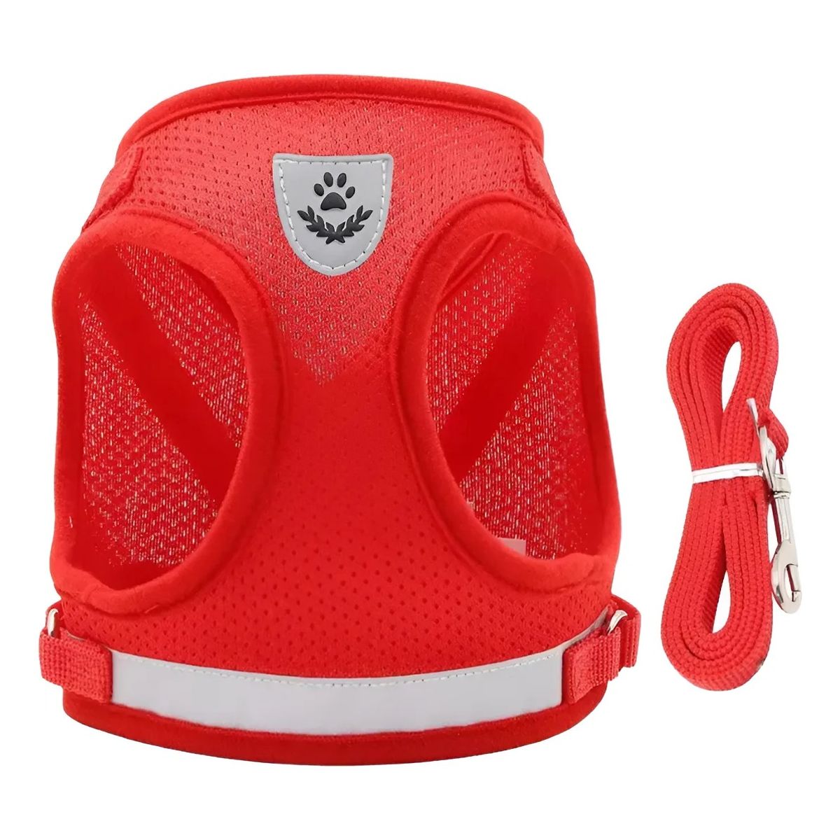 KIDSHOP - Correa De Pecho Mascotas Arnes Seguridad S Rojo