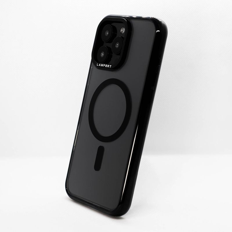 GENERICO - Ultra Safe Case Clear Side Black Para iPhone 15 Plus Transparente Con Magsafe
