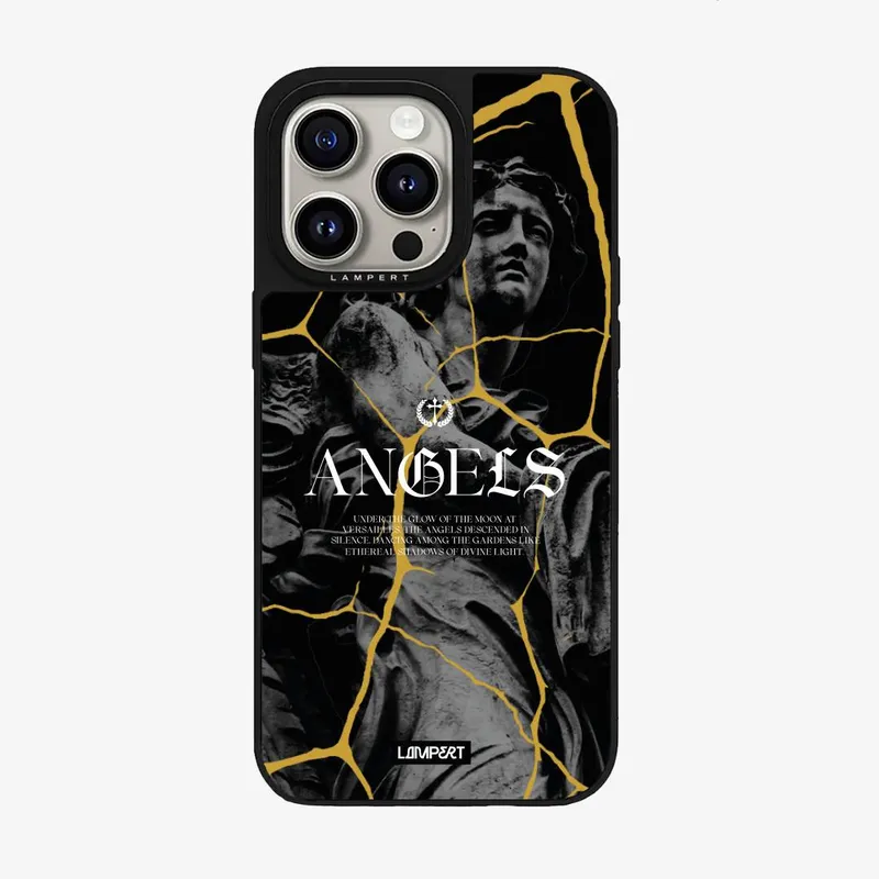 GENERICO - Ultra Safe Case Black Angels para iPhone 15 Plus con MagSafe