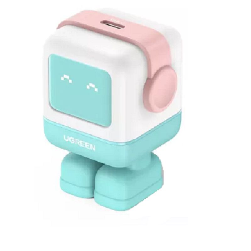 UGREEN - Ugreen Cargador Carga Rapida Robot Nexode 30W Puerto USB C - Azul Rosa