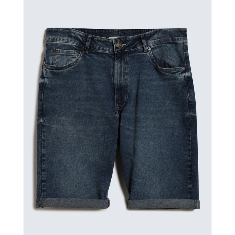 SEVEN SEVEN - Bermuda Para Hombre Slim Color Azul Medio Marca Seven Seven #45100667