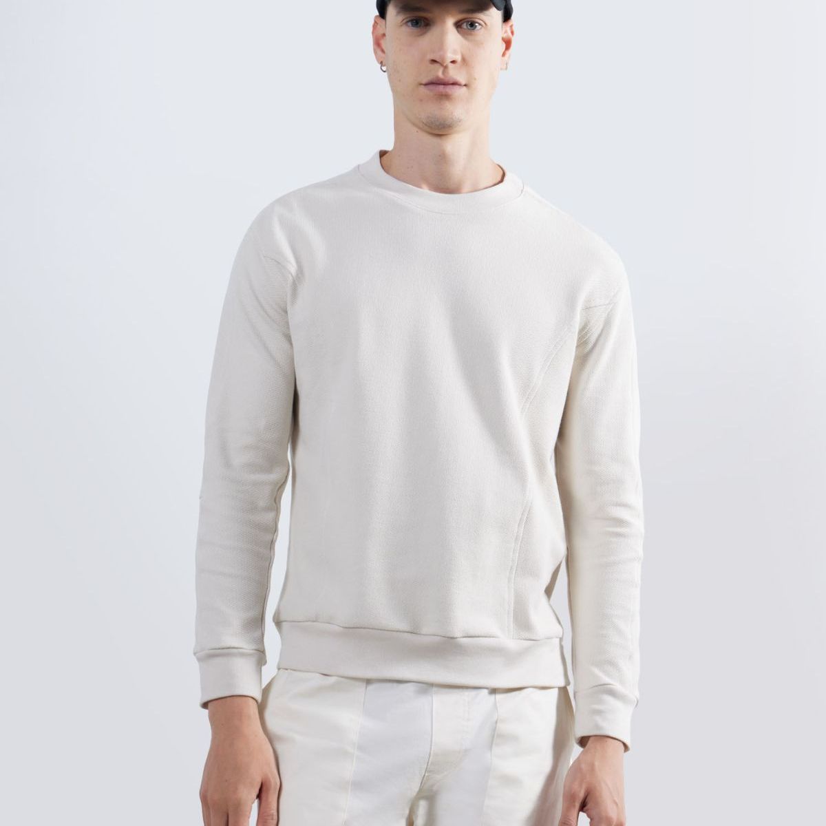 SEVEN SEVEN - Buzo Para Hombre Cuello Redondo Color Beige Marca Seven Seven #45060665