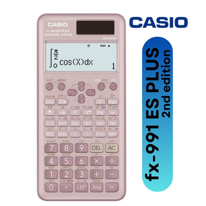 CASIO - Calculadora científica Casio FX-991 ES PLUS 2nd - Rosa