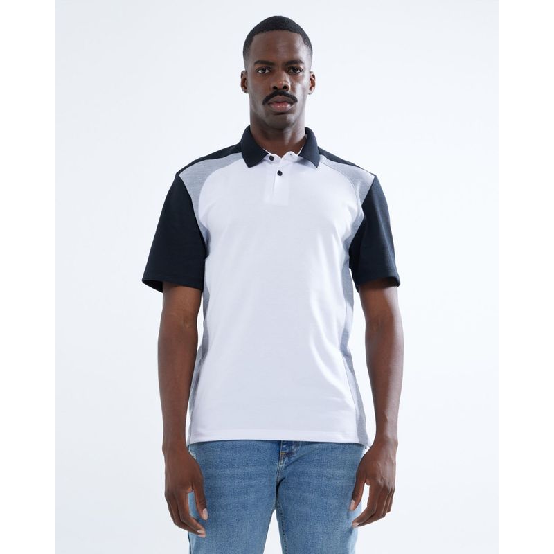 SEVEN SEVEN - Polo Para Hombre Cuello Tejido  Color Blanco Marca Seven Seven #45110827