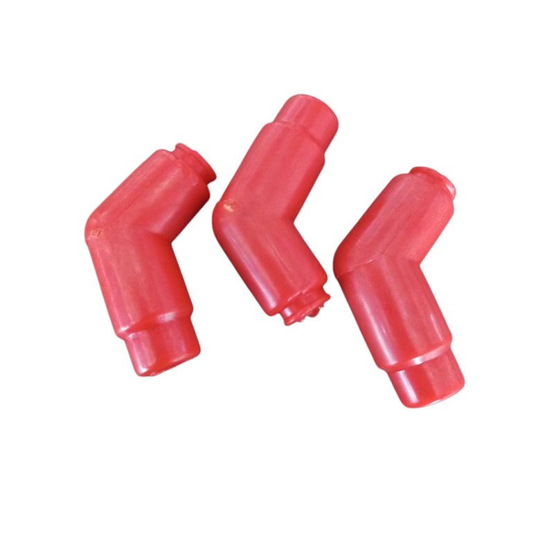 GENERICO - CAPUCHON DE BUJIA HONDA ECO DELUXE  ROJO SILICONA RESISTENTE 