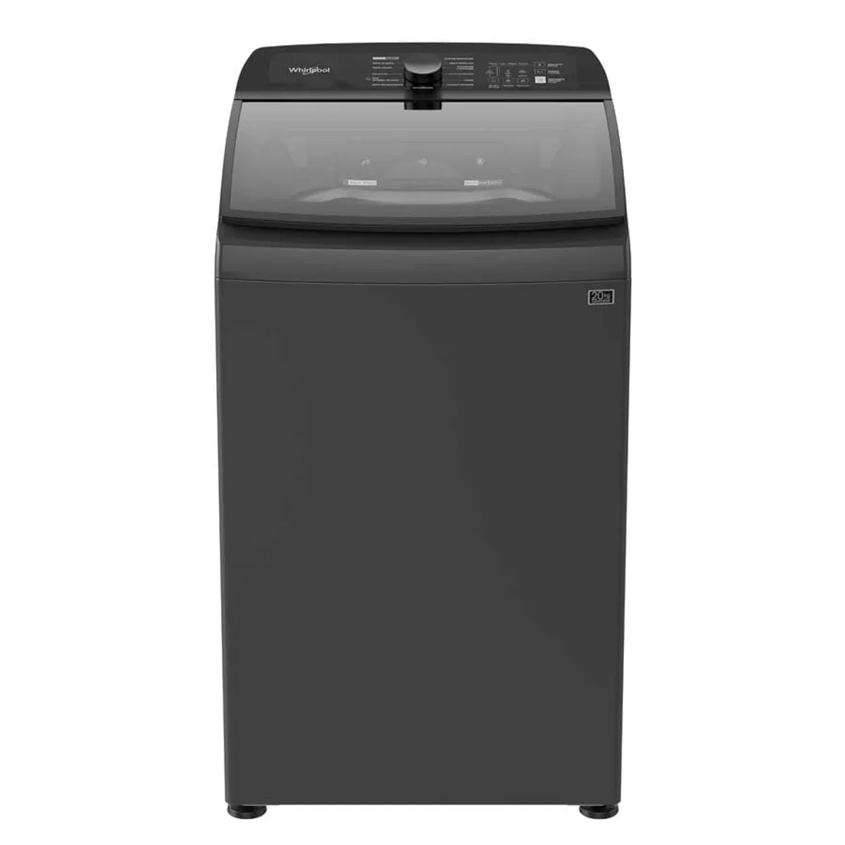 WHIRLPOOL - Lavadora Xpert Eco Carga Superior 20 Kgs Agitador Gris Tempest