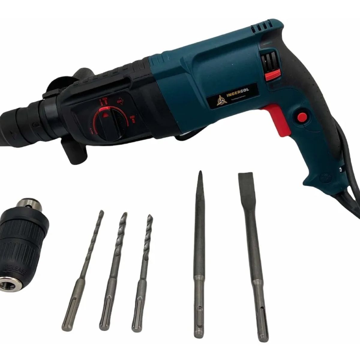 GENERICO - Taladro Profesional Rotormartillo de Media Doble Mandril